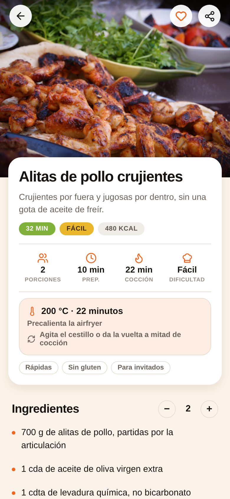 Ficha de una receta